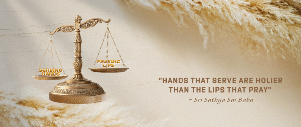 Hands that serve are holier than the lips that pray